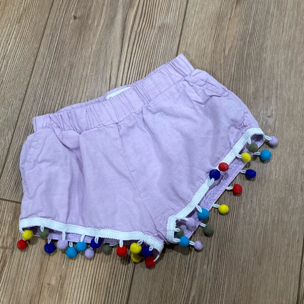 Sovereign Code girls lavender shorts with Pom poms Size 2T